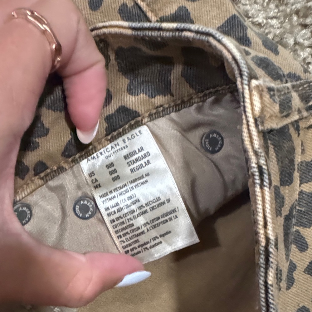 American Eagle Leopard Print Pants - image 3